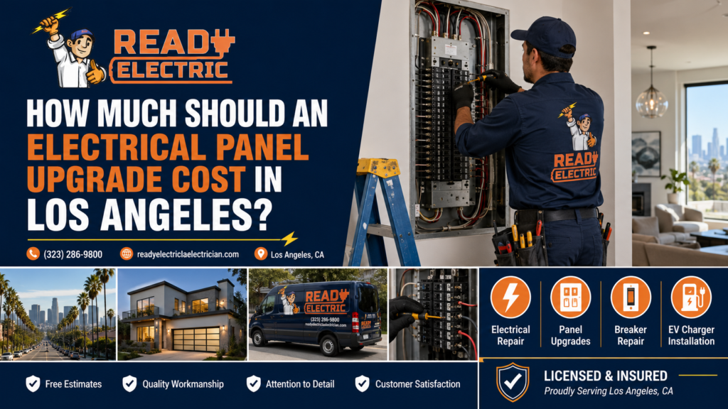 Ready Electric blog image about electrical panel upgrade cost in Los Angeles