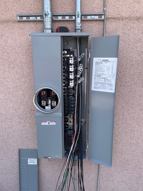 Electrical panel upgrade service in a Los Angeles home