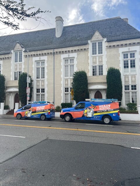 Ready Electric service van for licensed electrical work and permit guidance in Los Angeles