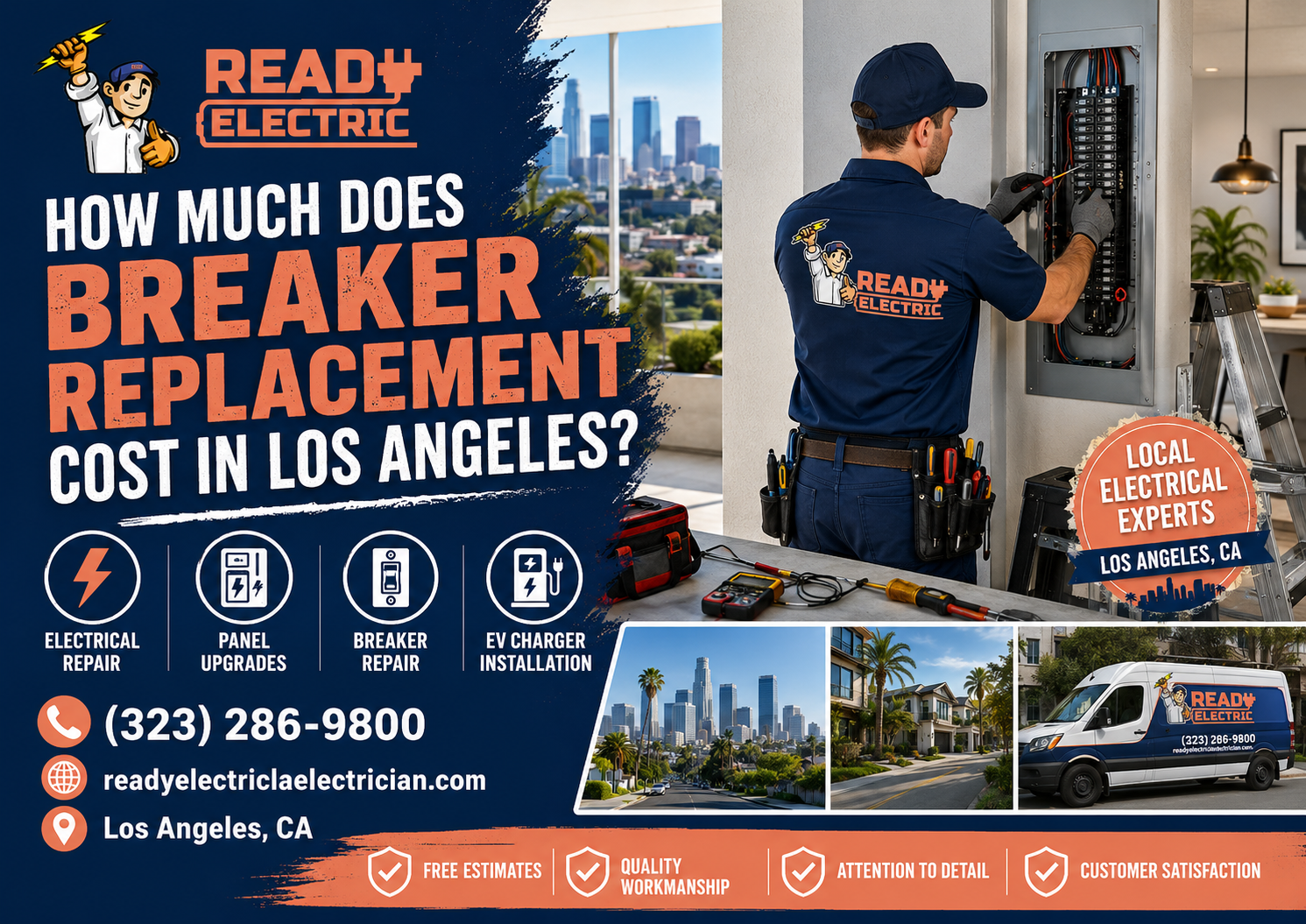 Ready Electric blog image about breaker replacement cost in Los Angeles