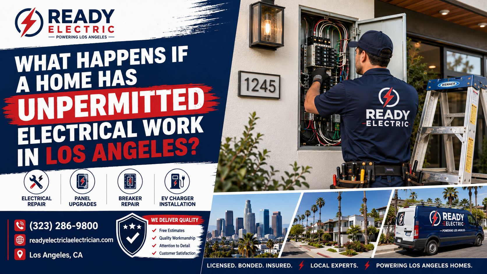 Ready Electric blog image about unpermitted electrical work in Los Angeles homes
