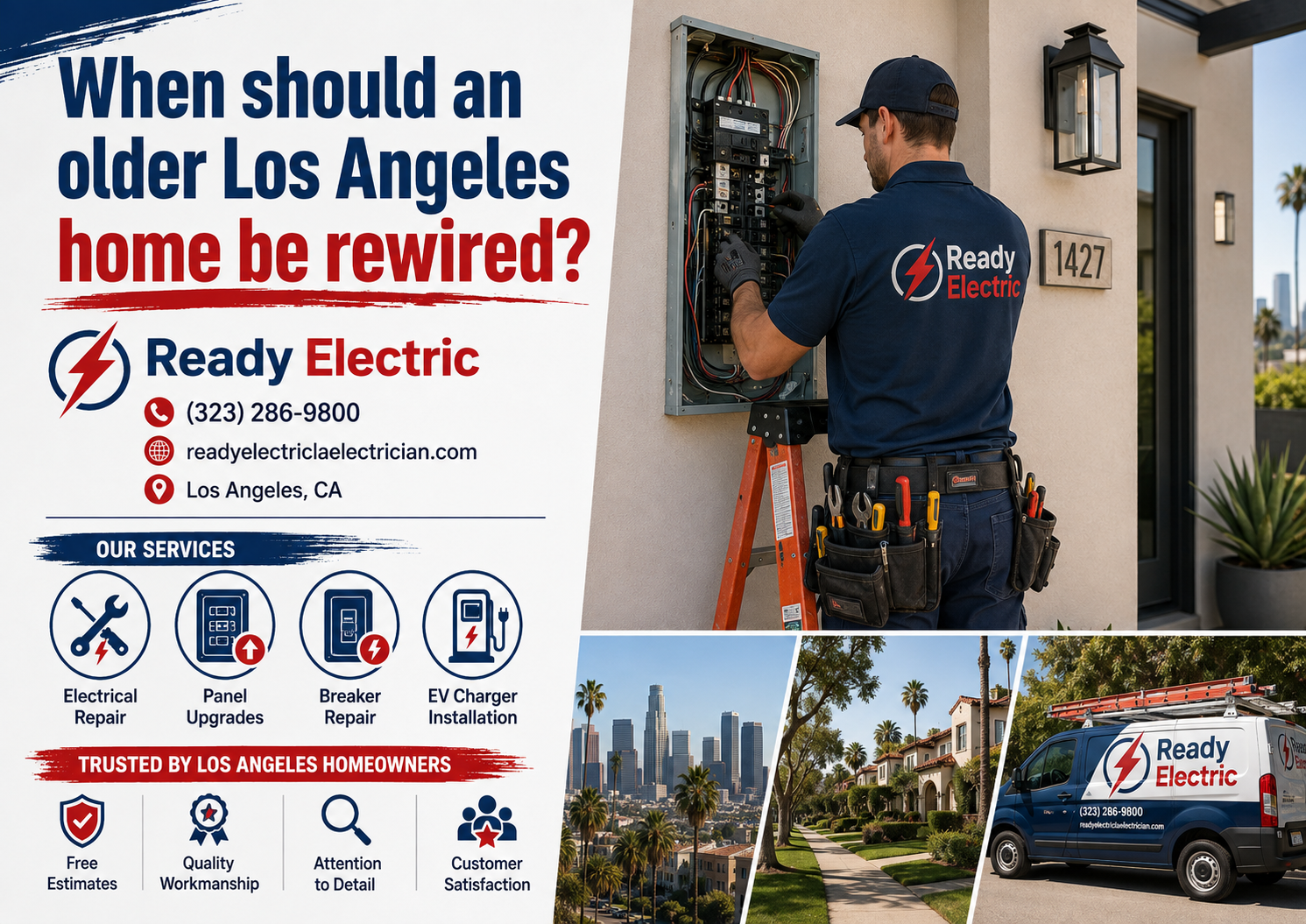 Ready Electric blog image about when an older Los Angeles home should be rewired