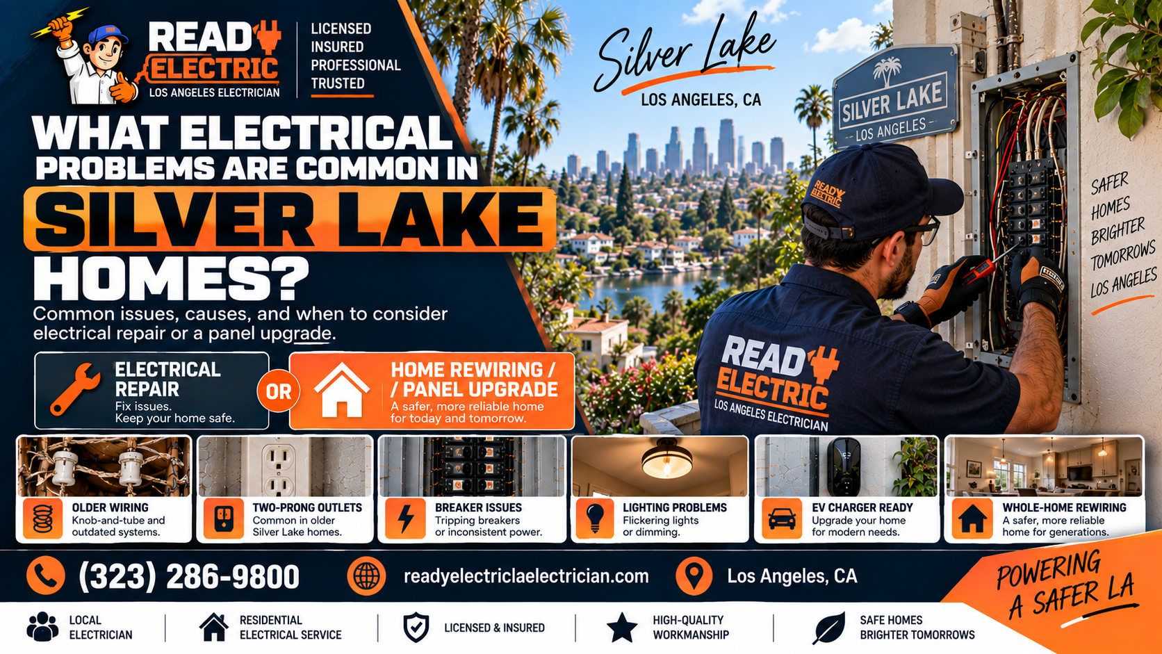 Ready Electric blog image about common electrical problems in Silver Lake homes